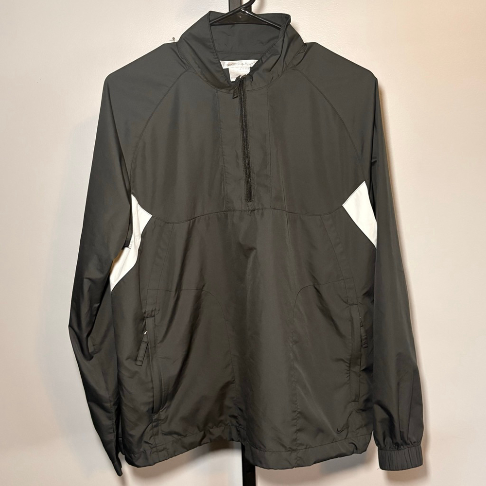 Nike‎ Golf Black & White Windbreaker Jacket large